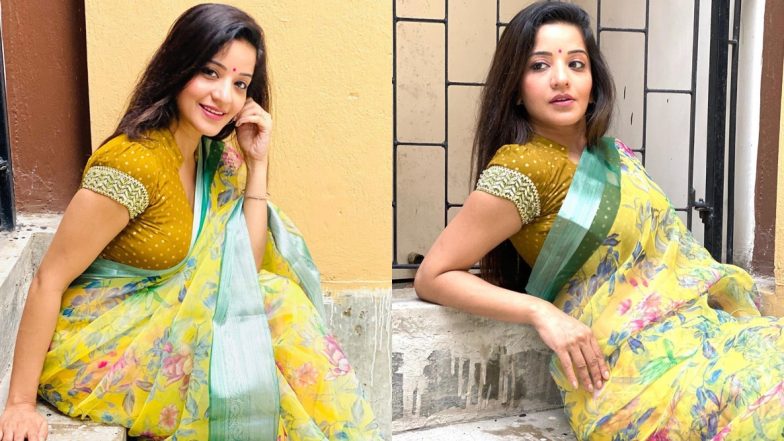 Bhojpuri Actress Monalisa Photos: भोजपुरी फिल्मों की खूबसूरत एक्ट्रेस मोनालिसा ने साड़ी पहनकर दिखाई अपनी हॉट अदा, तस्वीरें हुई वायरल