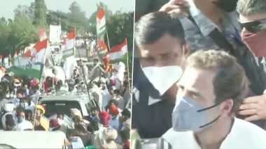 Rahul Gandhi Allowed to Enter In Haryana: कृषि बिल को लेकर कांग्रेस की 'खेती बचाओ यात्रा, राहुल गांधी के काफिले को हरियाणा बॉर्डर पर रोके जाने के बाद मिली इजाजत