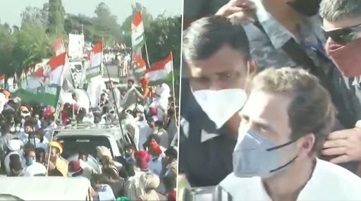 Rahul Gandhi Allowed to Enter In Haryana: कृषि बिल को लेकर कांग्रेस की 'खेती बचाओ यात्रा, राहुल गांधी के काफिले को हरियाणा बॉर्डर पर रोके जाने के बाद मिली इजाजत