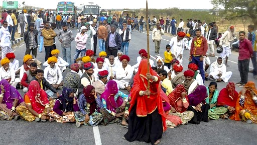 राजस्थान सरकार के बीच बातचीत से सहमति के बाद आरक्षण की मांग को लेकर गुर्जर नहीं जायेंगे आंदोलन पर