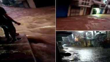 Hyderabad Floods: हैदाराबाद के कई हिस्सों में भारी बारिश दर्ज, जलजमाव के कारण यातायात बाधित