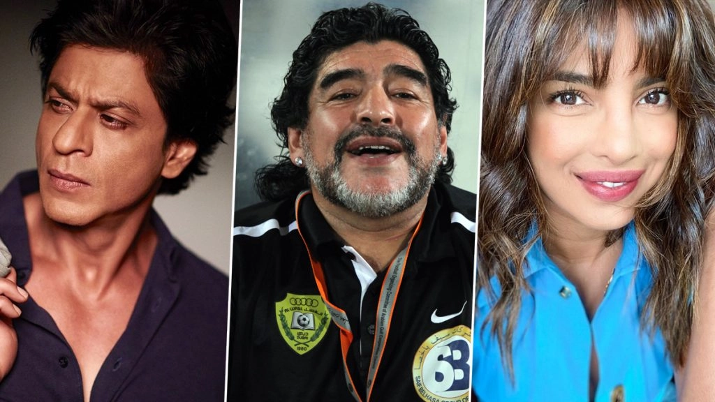 शाहरुख खान से लेकर प्रियंका चोपड़ा तक ने फुटबॉलर डिएगो माराडोना को दी श्रद्धांजलि 