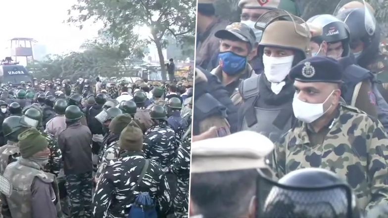 Delhi Chalo' Protest: दिल्ली की सीमा पर पहुंचे किसान, सीमाओं पर बढ़ाई गई सुरक्षा, बड़ी संख्या में पुलिसबल तैनात