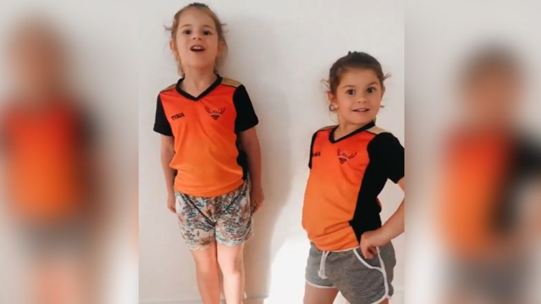 IPL 2020: David Warner की बेटियों ने इस खास अंदाज में SRH को दी मैच से पहले शुभकामनाएं, वीडियो देखकर आप भी हो जाएंगे खुश