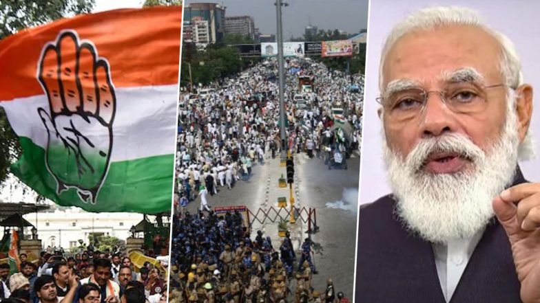 Farmers Protest: कांग्रेस का केंद्र पर निशाना, कहा-किसानों के साथ अत्याचार बंद करे किसान विरोधी बीजेपी सरकार