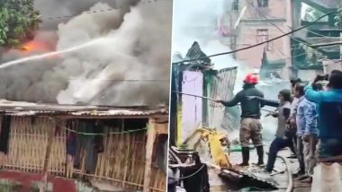 Assam Fire: असम के जोरहाट शहर में लगी भीषण आग, 10 से अधिक घर जले- देखें वीडियो