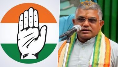 Congress on Dilip Ghosh: बंगाल बीजेपी चीफ दिलीप घोष के बयान पर कांग्रेस आक्रामक, कहा-भाजपा अध्यक्ष का बयान उनकी दंगई मानसिकता को बयां करता है