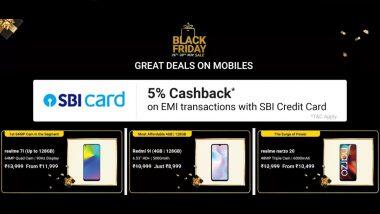 Flipkart Black Friday Sale 2020: फ्लिपकार्ट पर इन स्मार्टफोन पर मिल रहे हैं बंपर डिस्काउंट,  SBI क्रेडिट कार्ड का इस्तमाल करने पर मिलेगा इतने का कैशबैक