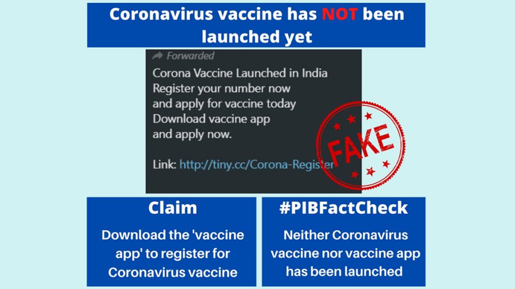 भारत मे कोरोना की वैक्सीन हुई लॉन्च-रजिस्ट्रेशन भी शुरू? जानें वायरल हो रहे WhatsApp मैसेज की सच्चाई