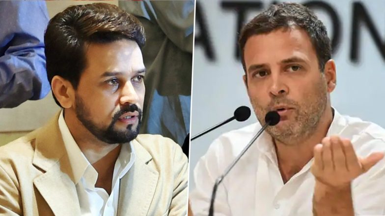Anurag Thakur Attacks Rahul Gandhi: अनुराग ठाकुर ने राहुल गांधी के ट्वीट पर कसा तंज, बोले पहले अपनी पार्टी पर ध्यान दें