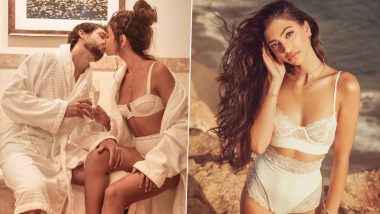 Ananya Panday की कजिन बहन Alanna Panday ने शेयर की सेक्सी बाथरूम फोटो, बॉयफ्रेंड को हॉट अंदाज में किया Kiss! (See Pics)