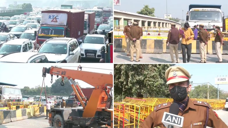 Farmers Protest: किसानों का प्रदर्शन पांचवे दिन भी जारी, दिल्ली- गुरुग्राम बॉर्डर पर यातायात प्रभावित- देखें तस्वीरें