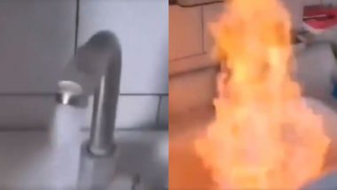 Shocking! जब नल से पानी की जगह अचानक निकलने लगी आग की लपटें, Viral Video देख आपको अपनी आंखों पर नहीं होगा यकीन