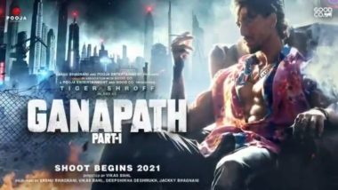 Ganapath Part 1: एक बार फिर दहाड़ लगाने जा रहे हैं टाइगर श्रॉफ, नई फिल्म गणपत का टीजर पोस्टर आया सामने (Watch Video)