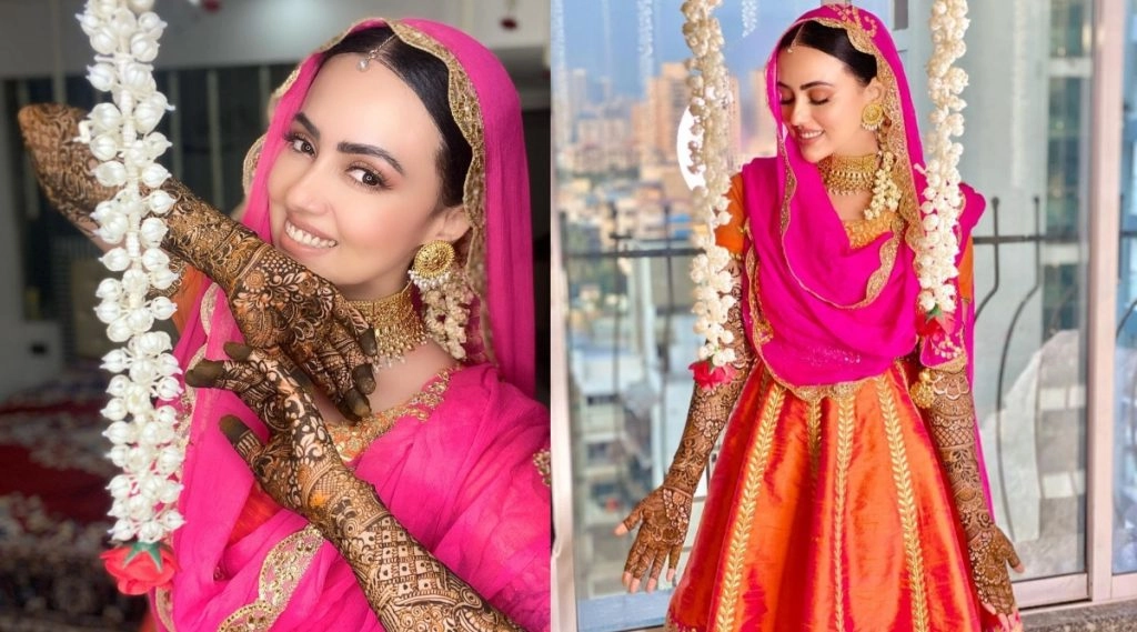 Sana Khan Mehendi Ceremony: सना खान ने अपनी मेहंदी सेरेमनी की खूबसूरत तस्वीरें की शेयर