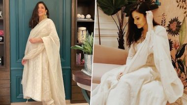 Anushka Sharma's Photo: सफेद रंग के परिधान में अनुष्का शर्मा ने फ्लॉन्ट किया अपना प्रेग्नेंसी ग्लो