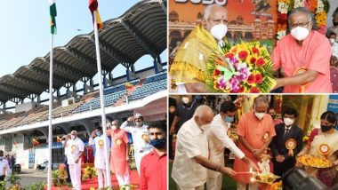 Karnataka Rajyotsava Celebrations 2020: सीएम बीएस येदियुरप्पा ने बेंगलुरु के कांतेरावा स्टेडियम में धूम धाम से मनाया कर्नाटक राज्योत्सव