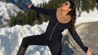 हिमाचल प्रदेश की बर्फीली वादियों में Shah Rukh Khan की तरह पोज देती दिखी Raveena Tandon