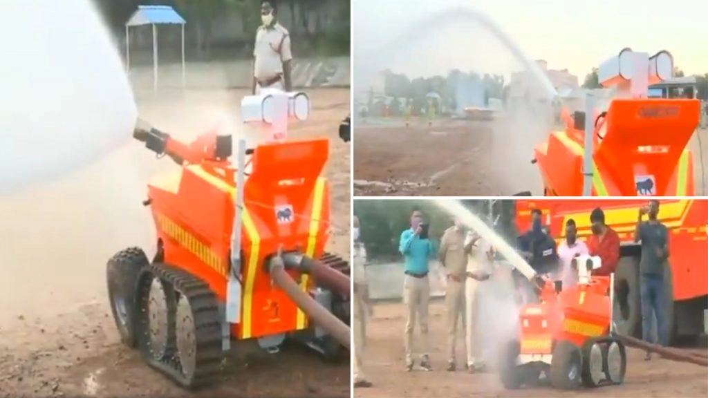 आग बुझाने के दौरान दमकल कर्मचारियों की जान खतरे में न पड़े इसके लिए स्वदेशी इंप्रेसा ने बनाई खास रोबोटिक मशीन