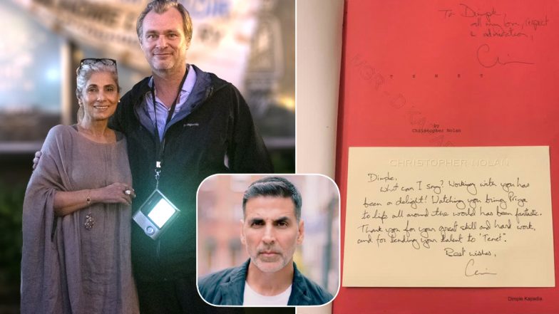 Dimple Kapadia के काम से बेहद गर्व महसूस कर रहे हैं दामाद Akshay Kumar, Christopher Nolan का पत्र शेयर कर जताया सम्मान