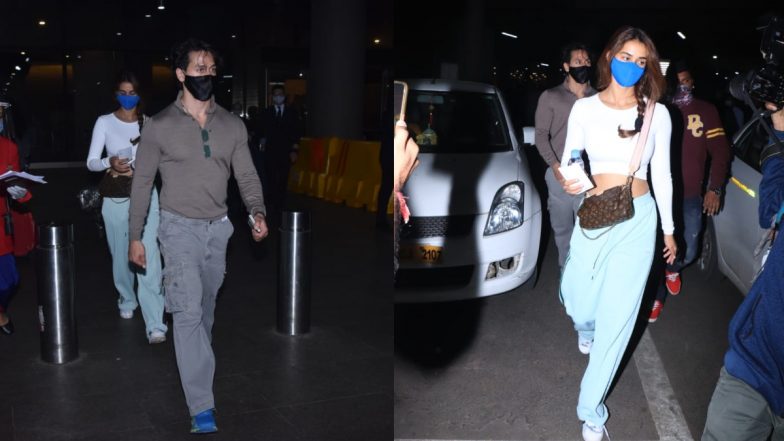 Disha Patani and Tiger Shroff Photos: दुबई से एक साथ मुंबई लौटे दिशा पटानी और टाइगर श्रॉफ, एअरपोर्ट पर पैपराजी ने लवबर्ड को किया स्पॉट
