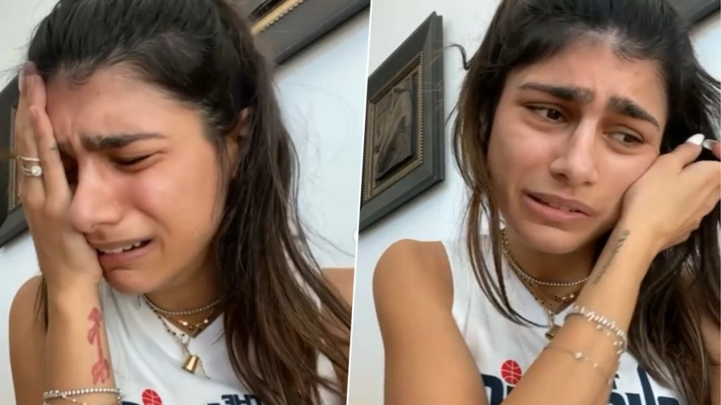 पोर्नस्टार मिया खलीफा ने फूट फूटकर रोते हुए शेयर किया Video