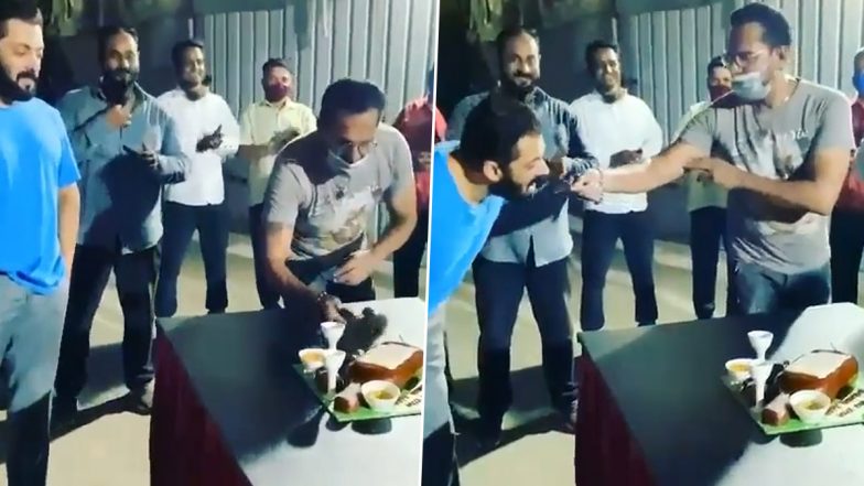 Salman Khan ने मनाया अपने इस बॉडीगार्ड का जन्मदिन, केक खाते समय की ऐसी हरकत, देखें Viral Video