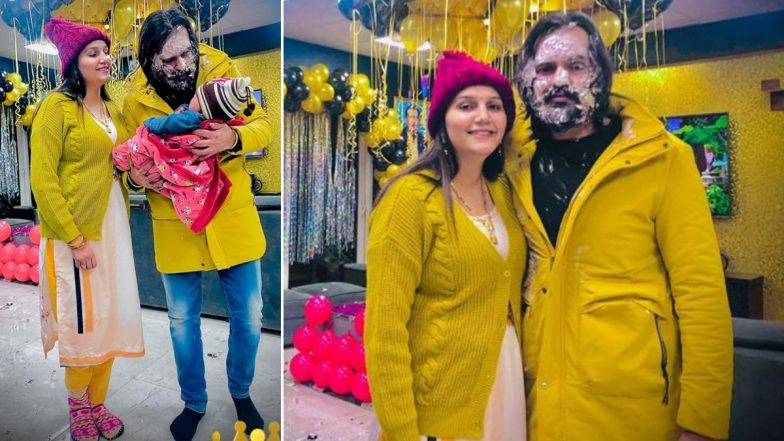 PHOTOS: Sapna Choudhary ने अपने बेटे संग मिलकर मनाया पति वीर साहू का जन्मदिन, घर में जमकर किया सेलिब्रेट