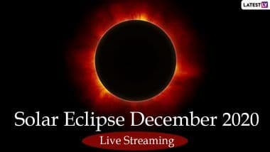 Solar Eclipse December 2020 Live Streaming Online: साल का आखिरी सूर्य ग्रहण आज, इस खगोलीय घटना को यहां देखें लाइव