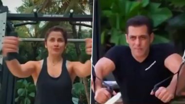 Salman Khan Workout Video: सलमान खान ने बॉलीवुड की नामी फिटनेस ट्रेनर यास्मीन कराचीवाला संग किया वर्कआउट, हॉट वीडियो हुआ वायरल