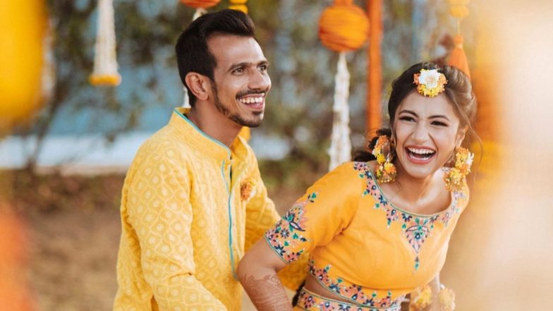 Yuzvendra & Dhanashree's Haldi Photos: युजवेंद्र चहल और धनश्री वर्मा की हल्दी की तस्वीरें हुई वायरल, क्रिकेटर ने कहा- सब कुछ पिला