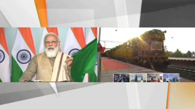 Kisan Rail: प्रधानमंत्री नरेंद्र मोदी ने 100वीं किसान रेल को दिखाई हरी हरी झंडी, महाराष्ट्र से पश्चिम बंगाल तक चलेगी ट्रेन