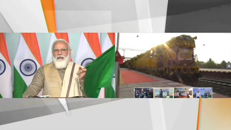 Kisan Rail: प्रधानमंत्री नरेंद्र मोदी ने 100वीं किसान रेल को दिखाई हरी हरी झंडी, महाराष्ट्र से पश्चिम बंगाल तक चलेगी ट्रेन