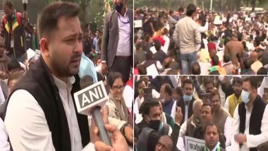 Bihar: आरजेडी नेता तेजस्वी यादव ने कृषि कानूनों के खिलाफ गांधी मैदान में किया विरोध प्रदर्शन, कहा- कृषि कानून किसान विरोधी हैं