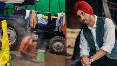 Farmers Protest: Diljit Dosanjh ने ठंड में नहाते किसान की दिल छू लेने वाली फोटो की शेयर, लिख दी ये बात