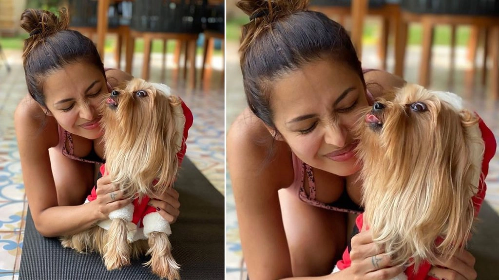 मलाइका अरोड़ा ने अपने पेट डॉग संग पोस्ट की हॉट फोटो