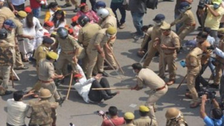 Farmers Protest: बिहार के पटना में कृषि कानून के विरोध में जाप का राजभवन मार्च, पुलिस ने लोगों पर भांजी लाठियां