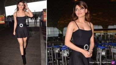 Urvashi Rautela Photos: एअरपोर्ट पर दिखा उर्वशी रौतेला का हॉट और स्टाइलिश लुक, देखकर चमक उठेंगी आंखे