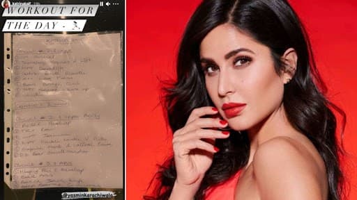 कैटरीना कैफ ने शेयर की वर्कआउट डिटेल 