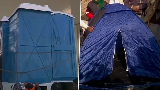 Farmers Protest: अमेरिका के 2 सिख एनजीओ ने सानों को शौचालय, गीजर और टेंट दान किए