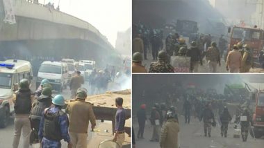 Farmers Protest: सिंघु में किसानों के साथ स्थानीय लोगों की झड़प, पुलिस ने आंसू गैस के गोले दागे