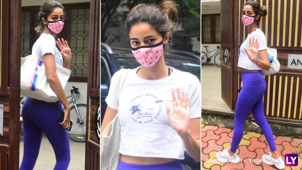जिम करने पहुंची अनन्या पांडे ने दिखाया अपना दिलकश अंदाज