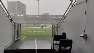 IND vs AUS 4th Test 2021: ब्रिस्बेन में हो रही है झमाझम बारिश, खेला रुका, देखें वीडियो