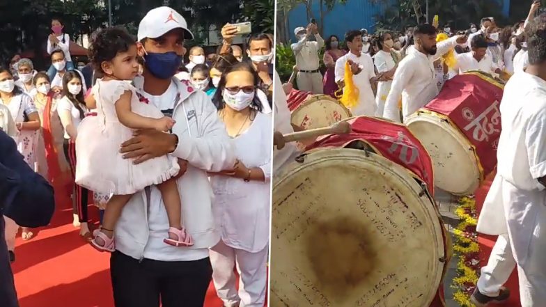 ऑस्ट्रेलिया को हराने के बाद मुंबई पहुंची टीम इंडिया, कप्तान अजिंक्य रहाणे का ढोल-नगाड़ों के साथ हुआ जोरदार स्वागत