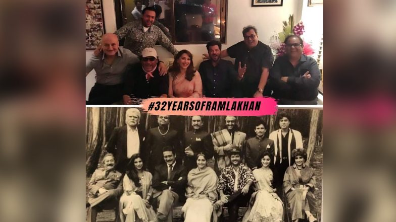 32 Years of Ram Lakhan: 32 साल बाद ऐसी दिखती है फिल्म 'राम लखन' की स्टार कास्ट, माधुरी दीक्षित ने शेयर की ये फोटो