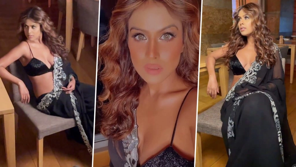 नागिन एक्ट्रेस निया शर्मा ने कराया बेहद बोल्ड फोटो, ब्लैक साड़ी में वायरल हुआ ये वीडियो