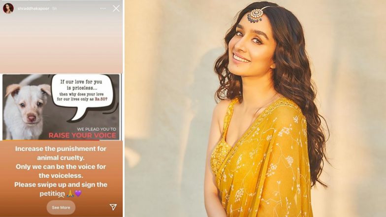 Shraddha Kapoor बेजुबान जानवरों की मदद के लिए आईं आगे, इससे जुड़ी एक याचिका पर हस्ताक्षर करने की अपील की