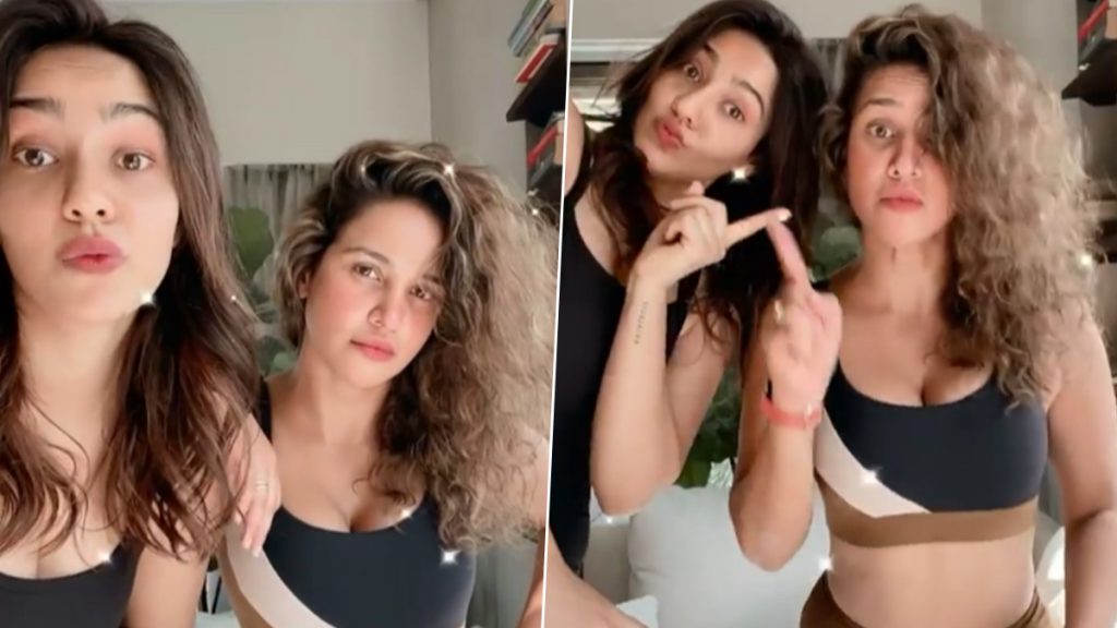 नेहा शर्मा ने बहन आयशा शर्मा संग बनाया मजेदार इंस्टाग्राम रील्स वीडियो, हॉटनेस से लगाईं आग