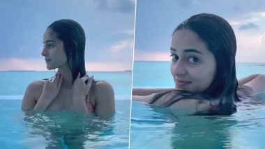 बिकिनी पहनकर स्विमिंग पूल में नहाने उतरीं Ananya Panday, Hot Video देखकर दीवाने हुए फैंस