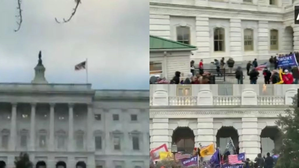 यूएस कैपिटोल में 'लॉकडाउन', पुलिस और ट्रंप समर्थकों के बीच हुई झड़प